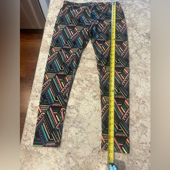 No Boundaries Neon Abstract print Leggings Large - Picture 7 of 8